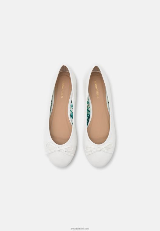 Anna Field kvinner 2 pakke ballettpumper sort/hvit P266L2101