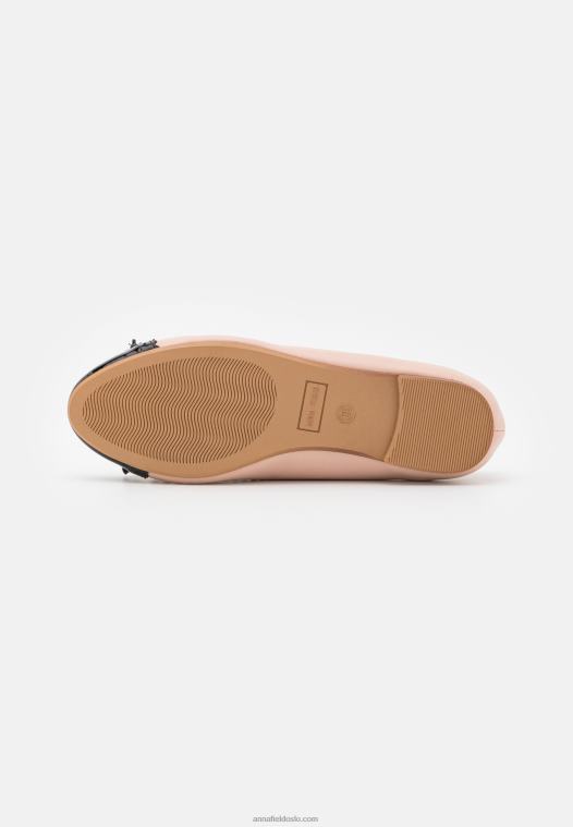Anna Field kvinner ballett pumps beige P266L2081