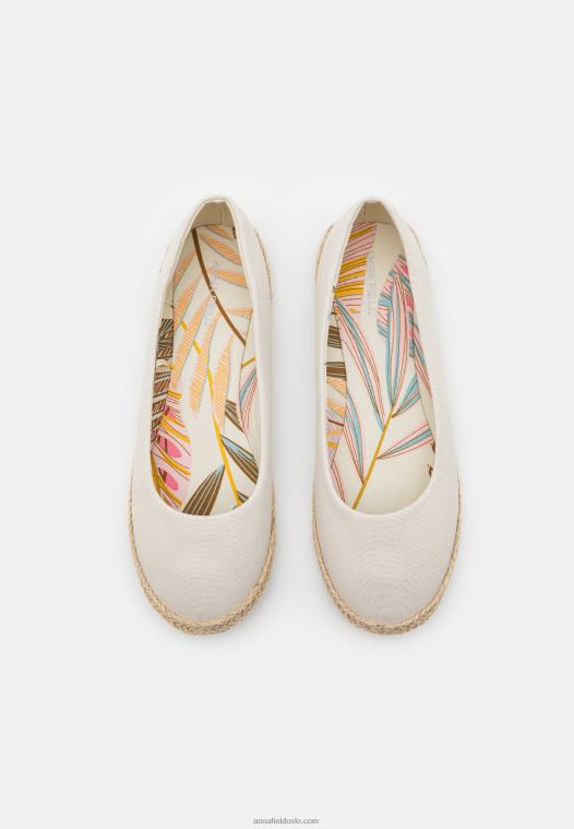 Anna Field kvinner ballett pumps beige P266L2092