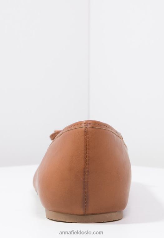 Anna Field kvinner ballett pumps cognac P266L2088