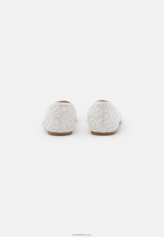 Anna Field kvinner ballettpumper hvit P266L2091