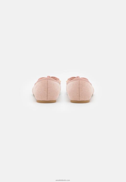 Anna Field kvinner ballettpumper rosa P266L2078