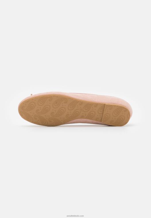 Anna Field kvinner ballettpumper rosa P266L2078