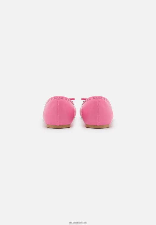 Anna Field kvinner ballettpumper rosa P266L2114