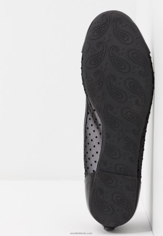 Anna Field kvinner ballettpumper svart P266L2071