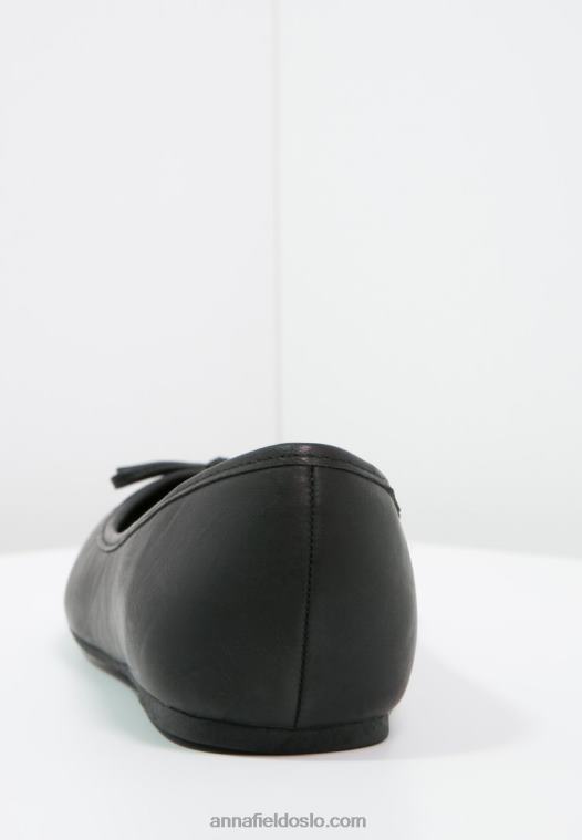 Anna Field kvinner ballettpumper svart P266L2075