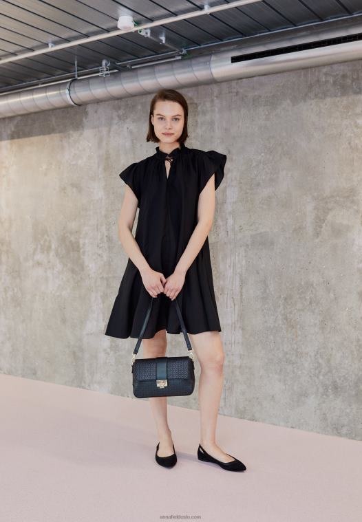 Anna Field kvinner ballettpumper svart P266L2089