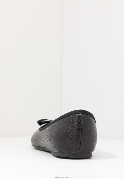 Anna Field kvinner ballettpumper svart P266L2132