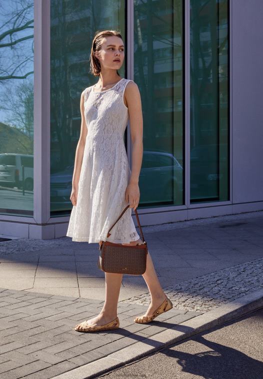 Anna Field kvinner skinn peeptoe ballet pumps gull P266L2131