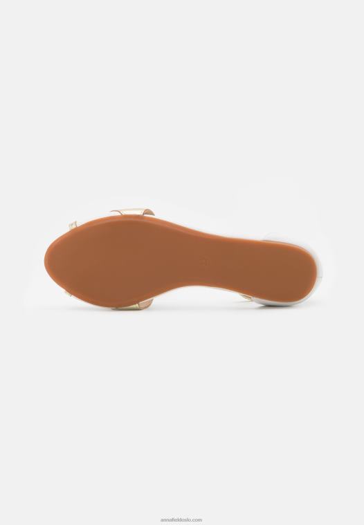 Anna Field kvinner skinn peeptoe ballett pumps hvit P266L2087