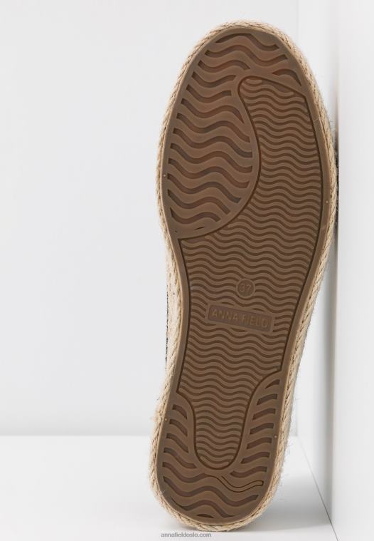Anna Field kvinner espadriller svart P266L1834