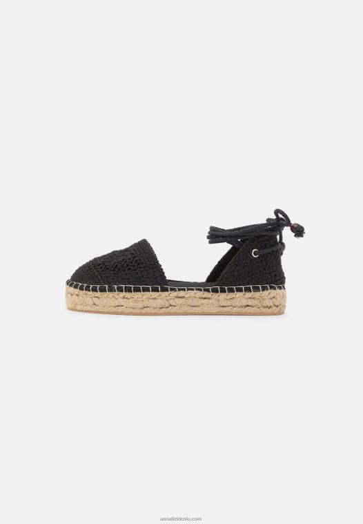 Anna Field kvinner espadriller svart P266L1844