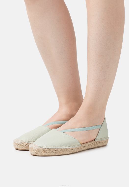 Anna Field kvinner lær espadriller mint P266L1846