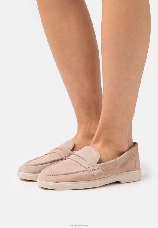 Anna Field kvinner skinn slip-ons beige P266L1779