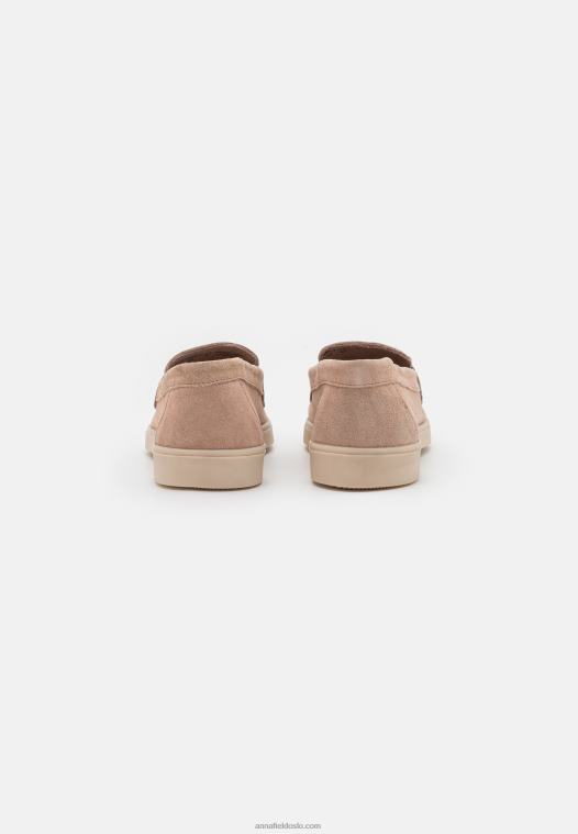 Anna Field kvinner skinn slip-ons beige P266L1779
