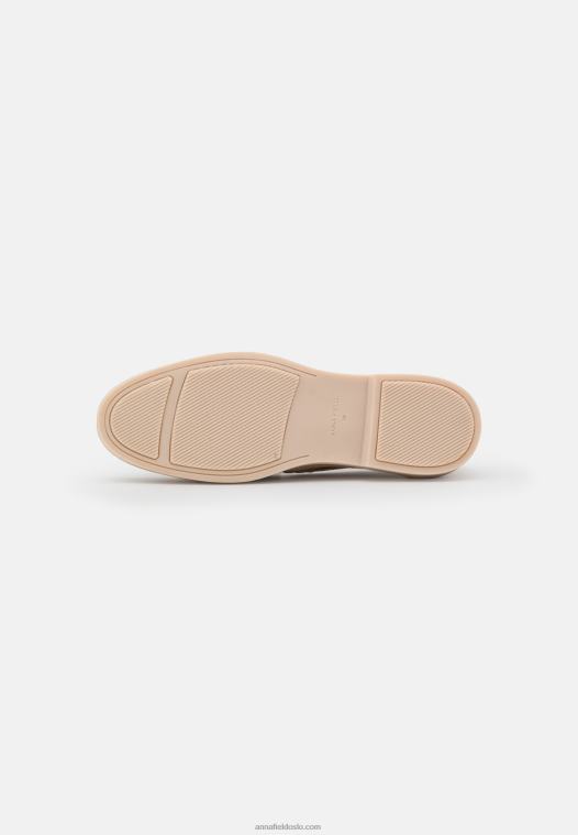 Anna Field kvinner skinn slip-ons beige P266L1796