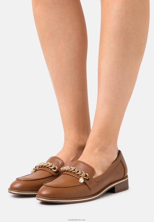 Anna Field kvinner slip-ons konjakk P266L1811