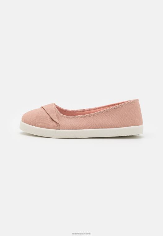 Anna Field kvinner slip-ons lys rosa P266L1820