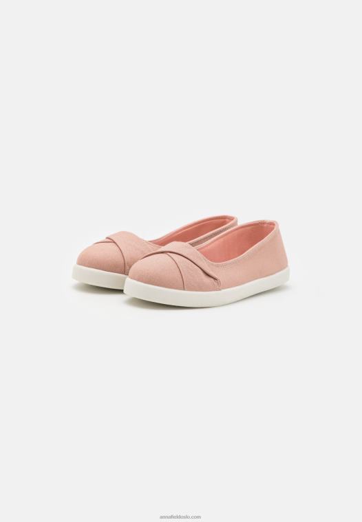 Anna Field kvinner slip-ons lys rosa P266L1820