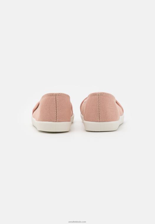 Anna Field kvinner slip-ons lys rosa P266L1820