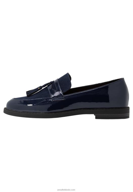 Anna Field kvinner slip-ons mørkeblå P266L1830