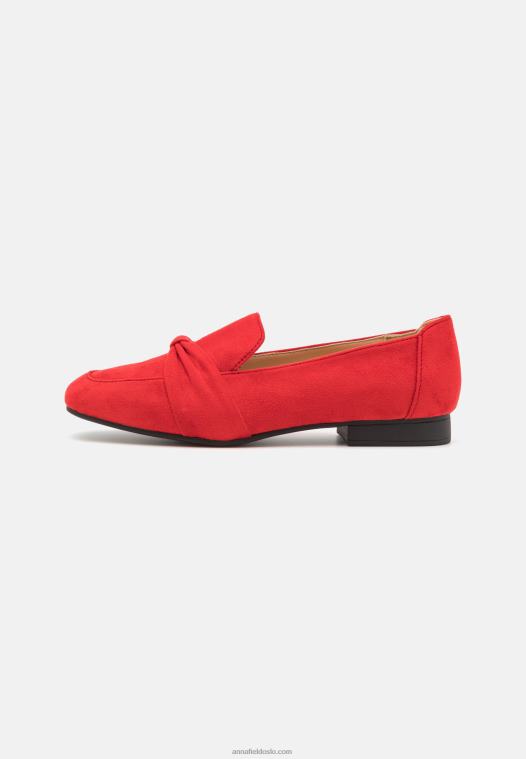 Anna Field kvinner slip-ons rød P266L1821