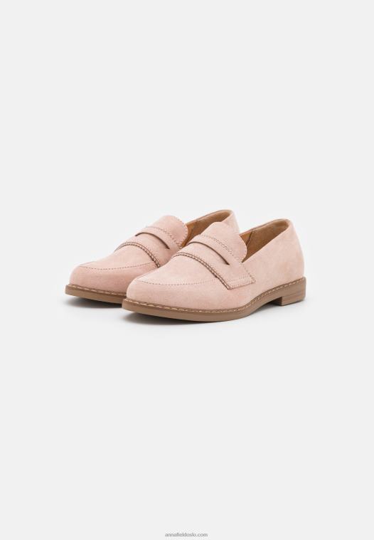 Anna Field kvinner slip-ons rosa gull P266L1789