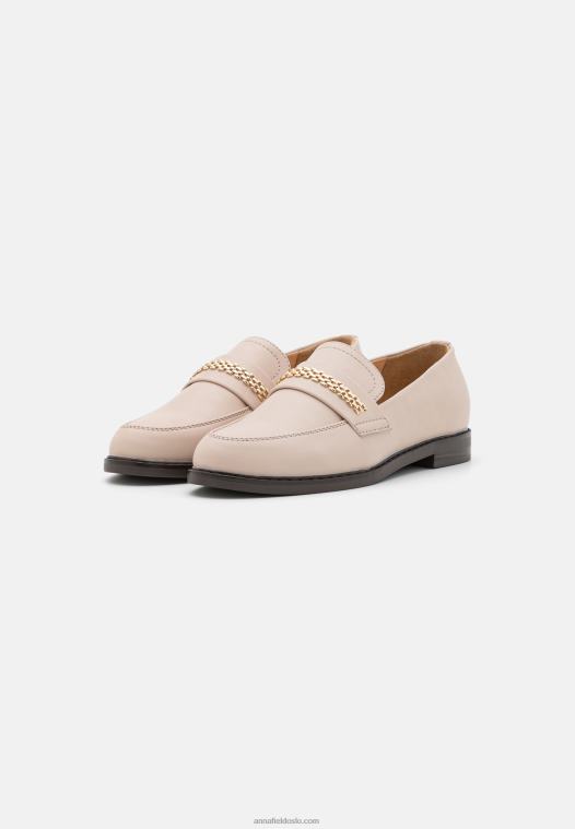 Anna Field kvinner slip-ons rosa gull P266L1809