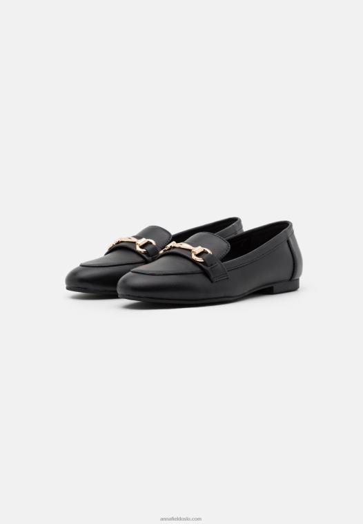 Anna Field kvinner slip-ons svart P266L1780