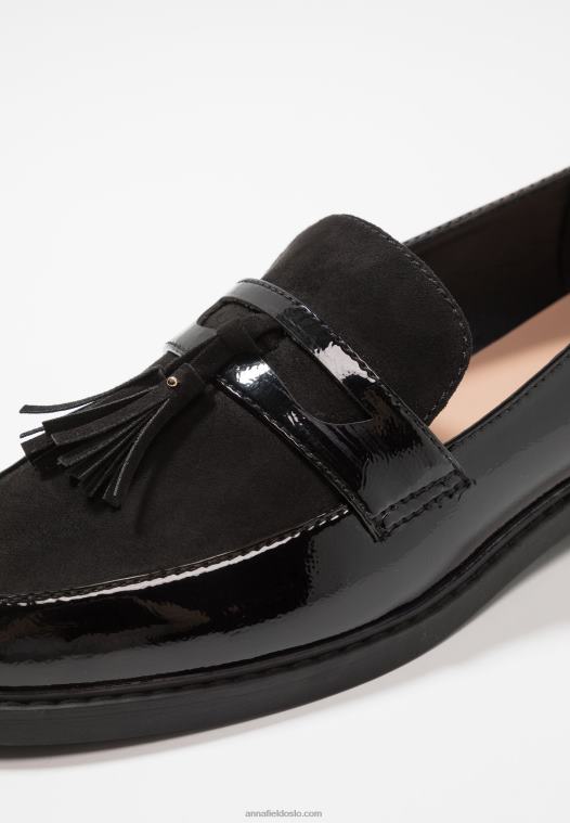 Anna Field kvinner slip-ons svart P266L1781