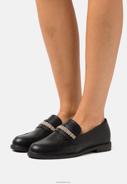 Anna Field kvinner slip-ons svart P266L1793