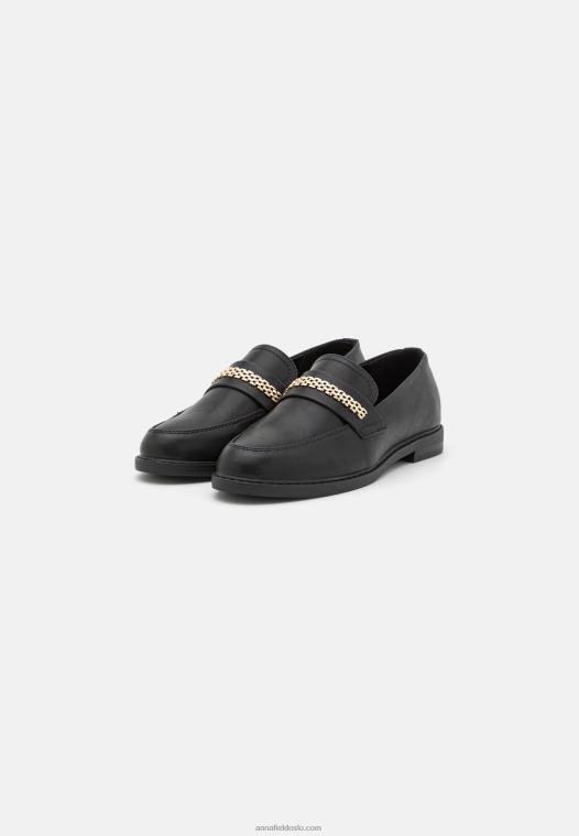 Anna Field kvinner slip-ons svart P266L1793