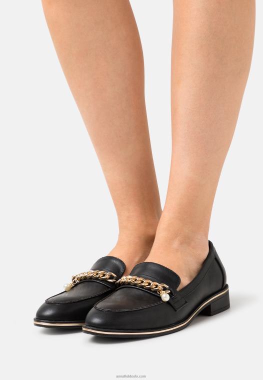 Anna Field kvinner slip-ons svart P266L1801