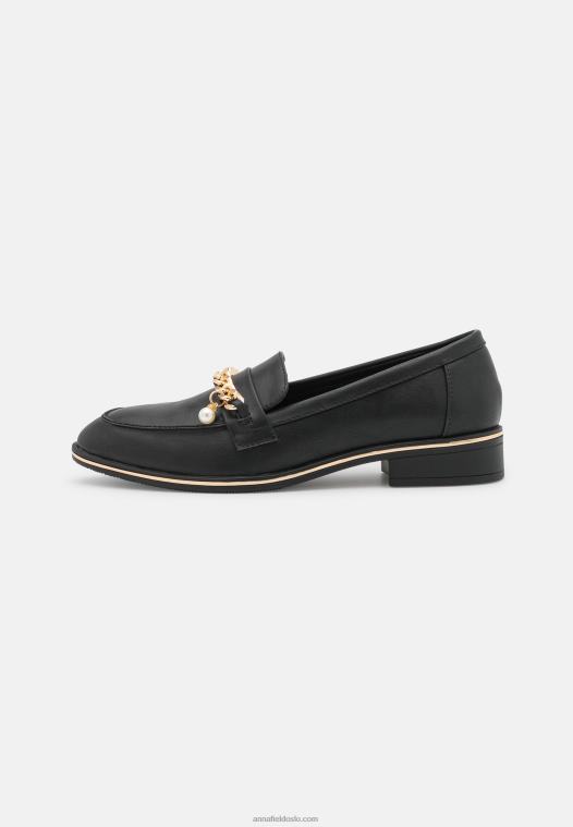 Anna Field kvinner slip-ons svart P266L1801