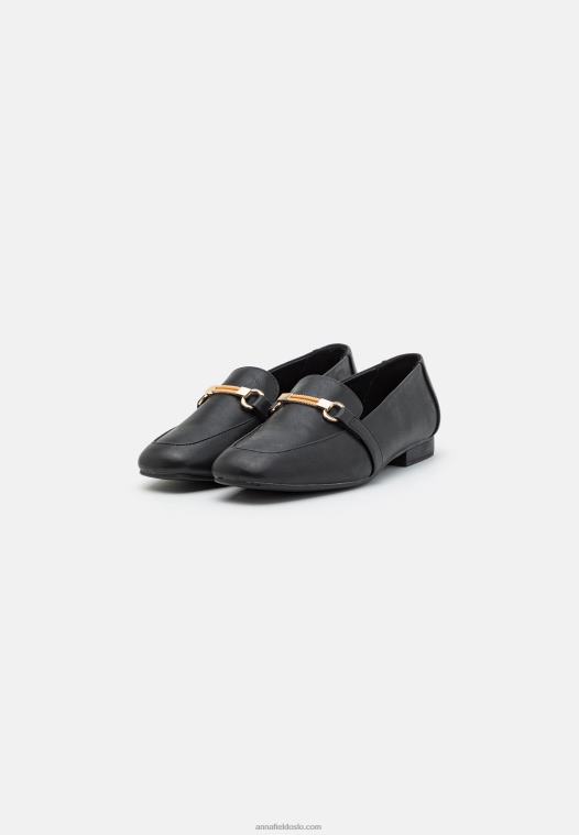 Anna Field kvinner slip-ons svart P266L1803