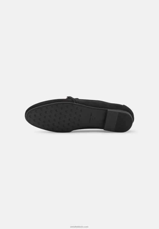 Anna Field kvinner slip-ons svart P266L1804