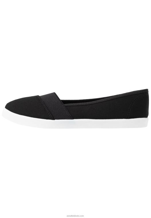 Anna Field kvinner slip-ons svart P266L1805