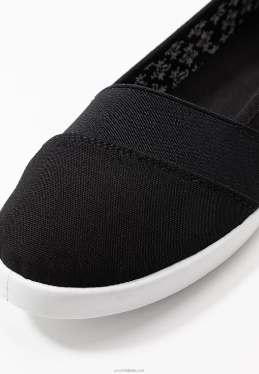 Anna Field kvinner slip-ons svart P266L1805