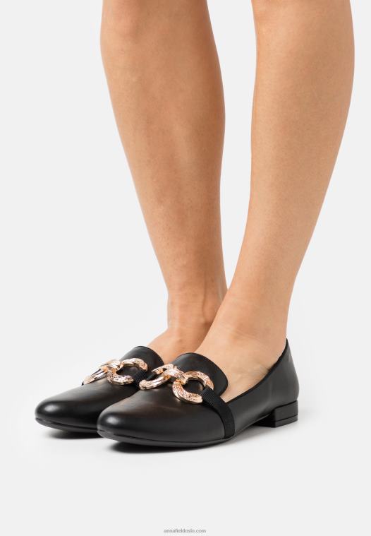Anna Field kvinner slip-ons svart P266L1806