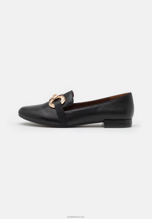 Anna Field kvinner slip-ons svart P266L1806