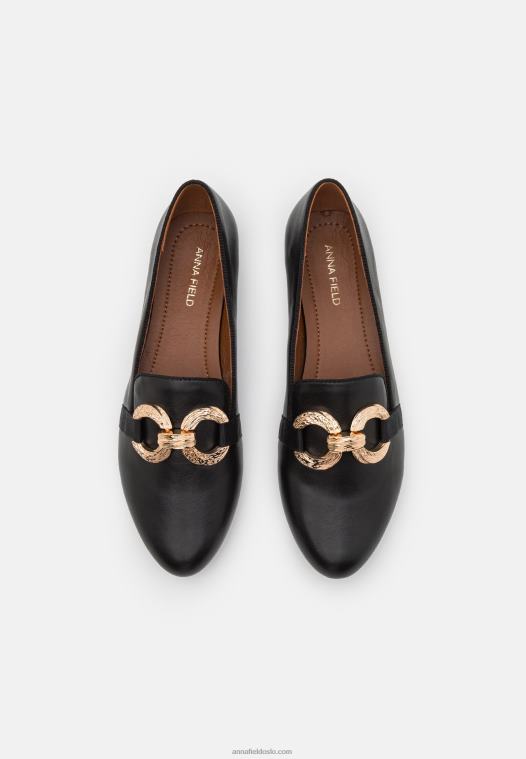 Anna Field kvinner slip-ons svart P266L1806