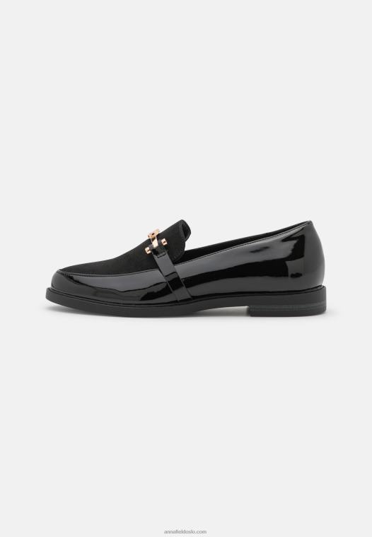 Anna Field kvinner slip-ons svart P266L1824