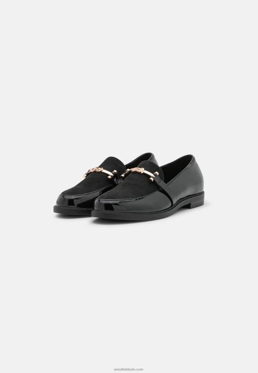 Anna Field kvinner slip-ons svart P266L1824
