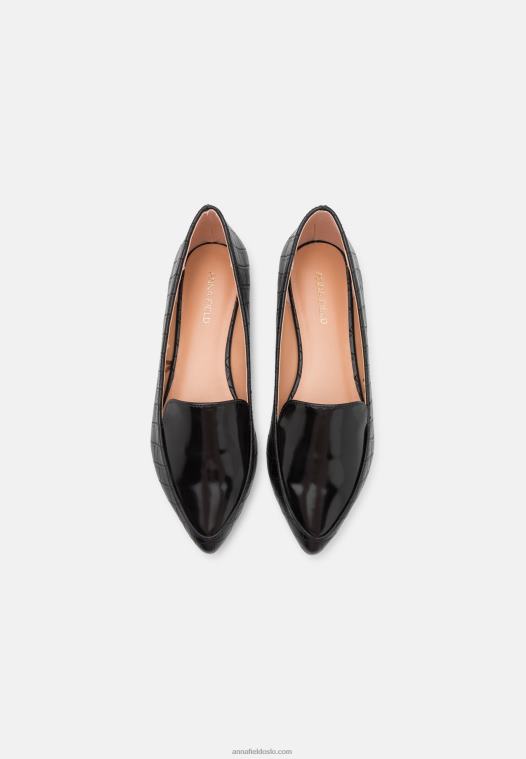 Anna Field kvinner slip-ons svart P266L1828