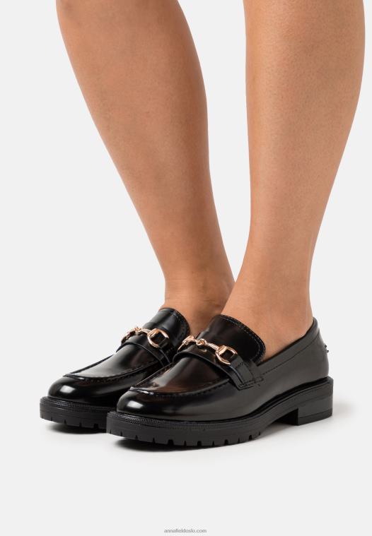 Anna Field kvinner slip-ons svart P266L1831
