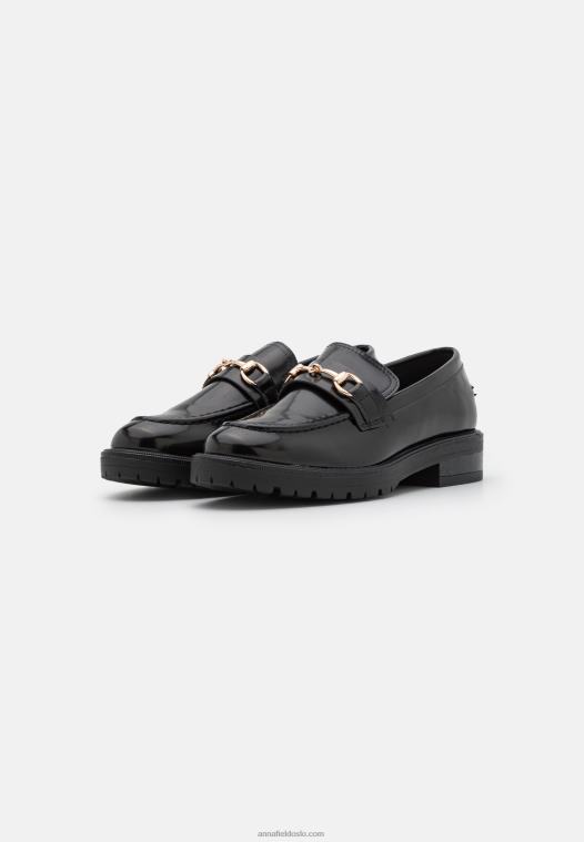Anna Field kvinner slip-ons svart P266L1831