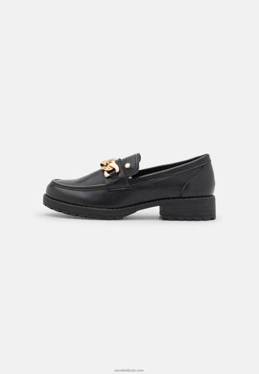 Anna Field kvinner slip-ons svart P266L1832