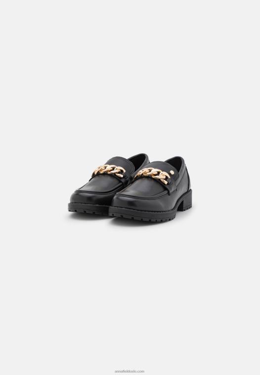 Anna Field kvinner slip-ons svart P266L1832
