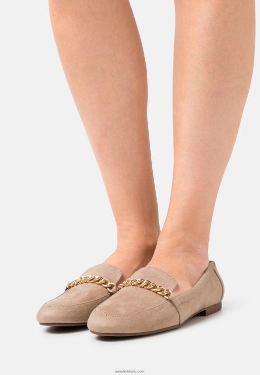 Anna Field kvinner slip-ons taupe P266L1816