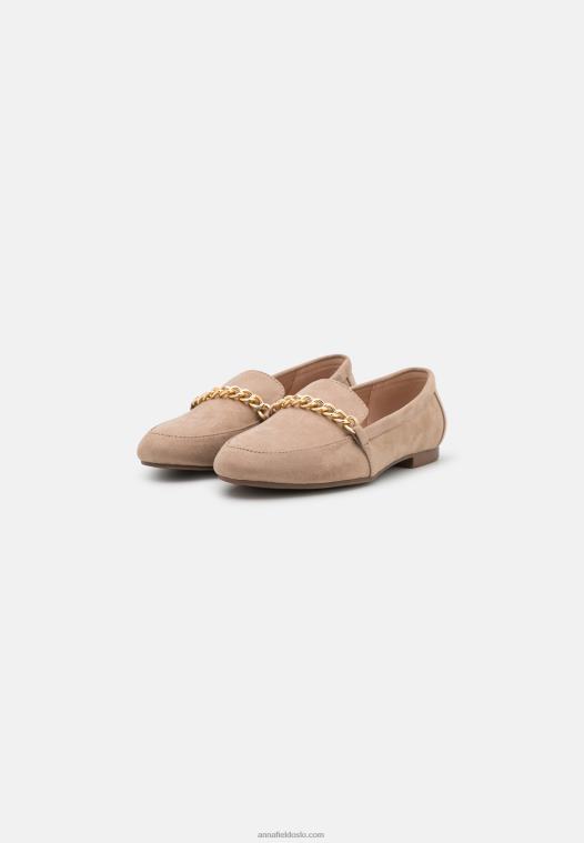 Anna Field kvinner slip-ons taupe P266L1816